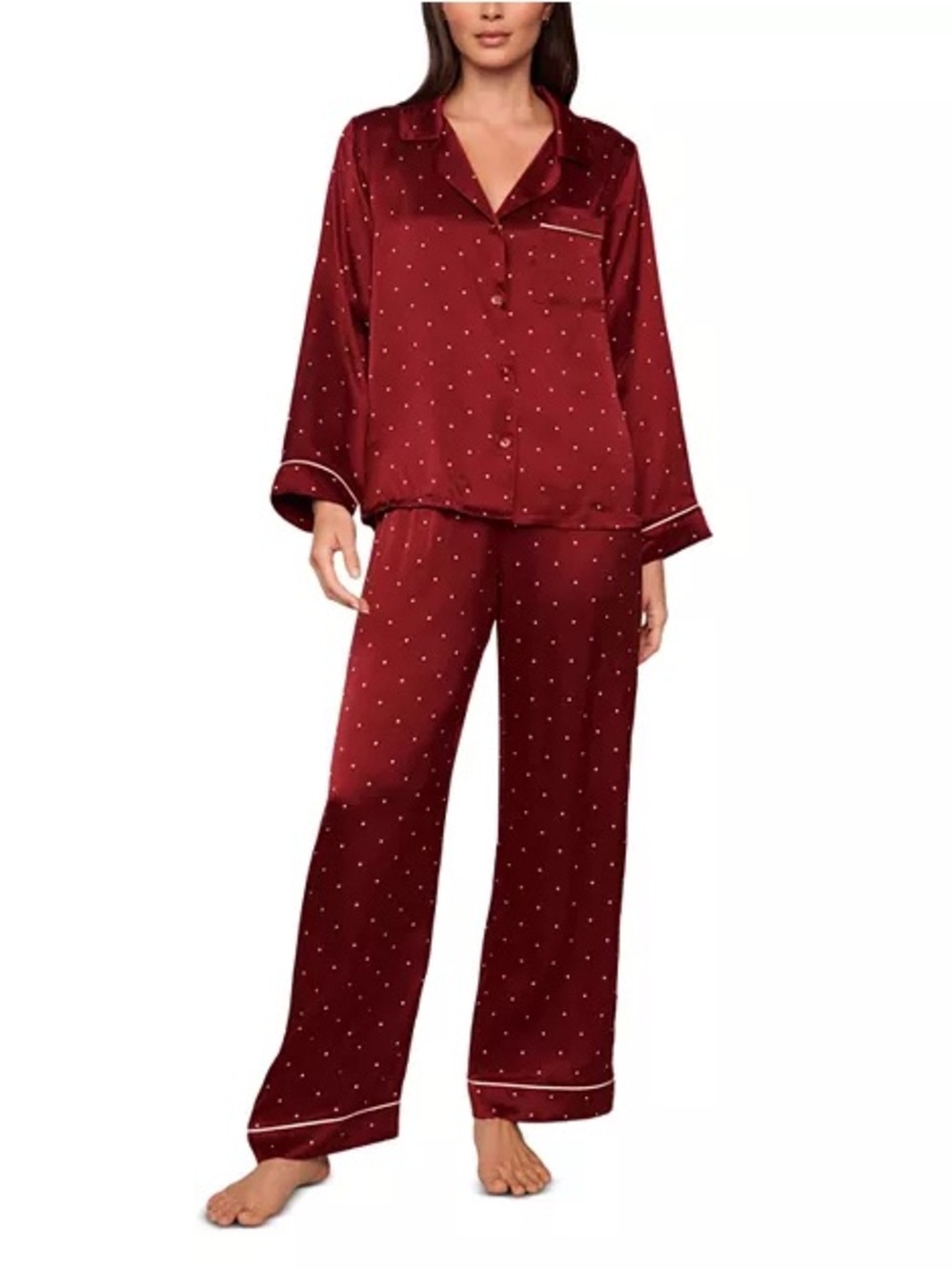 Eberjey + Lily Aldridge collab washable silk pajamas